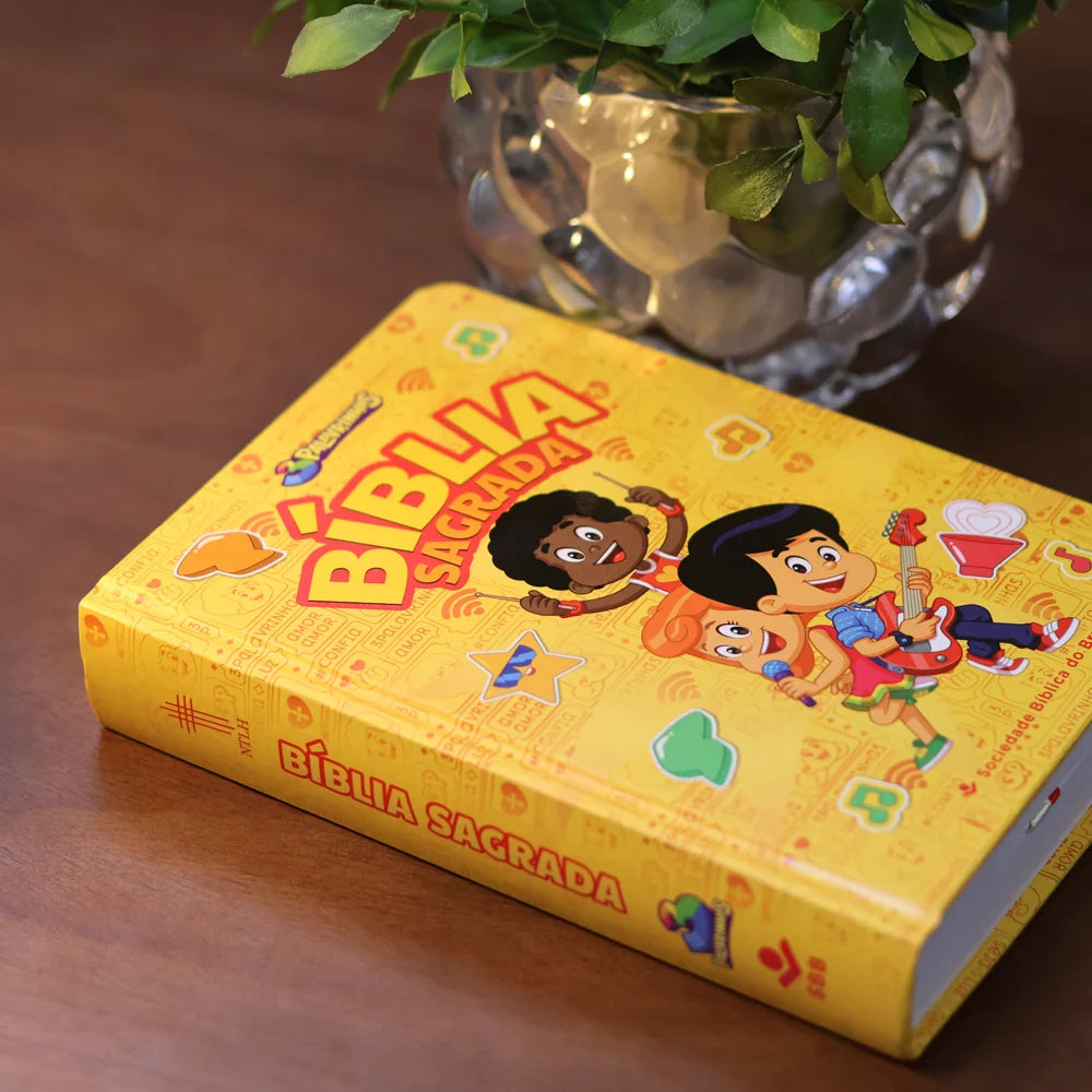Bíblia Sagrada | NTLH | 3 Palavrinhas | Capa Dura Amarela