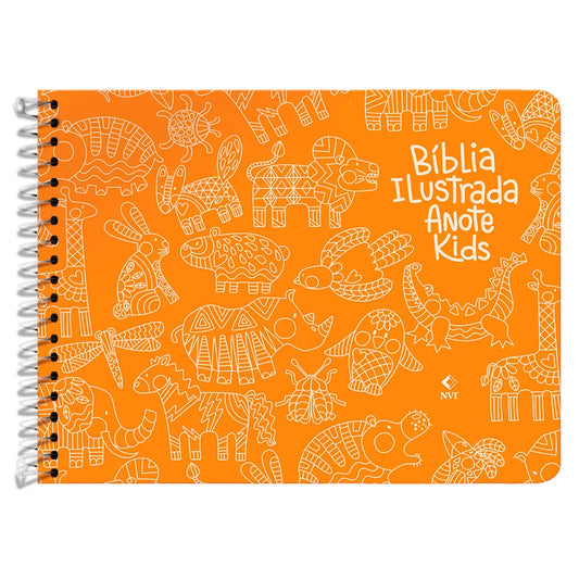 Biblia Ilustrada Anote Kids NVT Letra Normal Arca de Noe