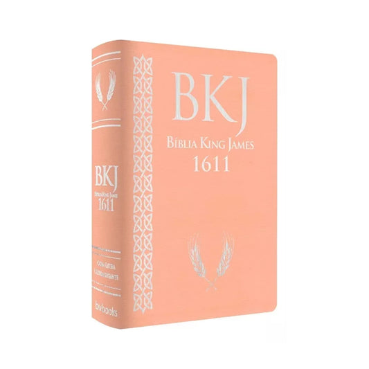 Bíblia King James 1611 - Letra Ultragigante Rosa