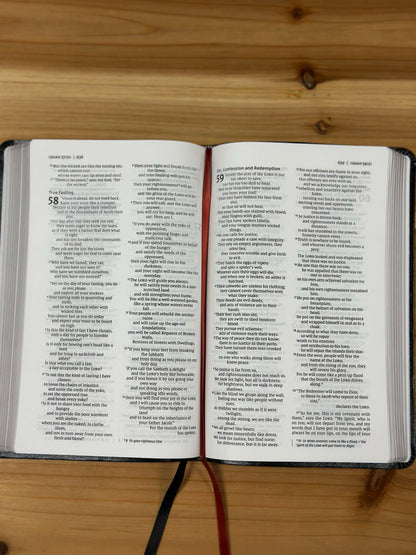 NIV Thinline Bible Black